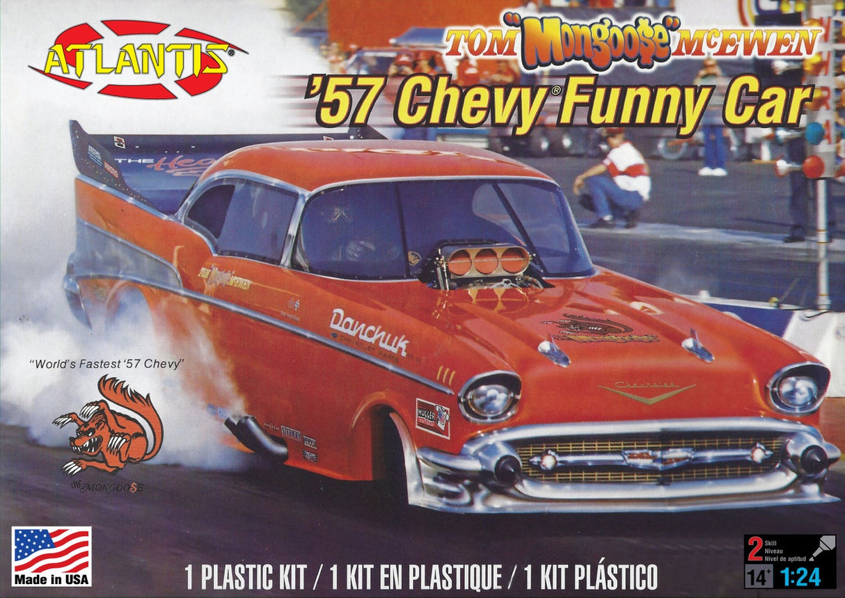 Atlantis Models Tom Mongoose McEwen 1957 Chevy Funny Car 1/24