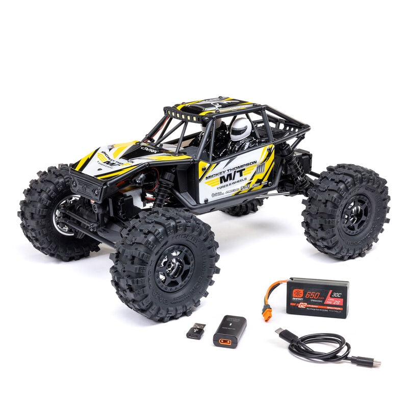 Axial 1/18 UTB18 Capra 4WS 4WD Yellow Trail Buggy RTR w/Battery & Charger