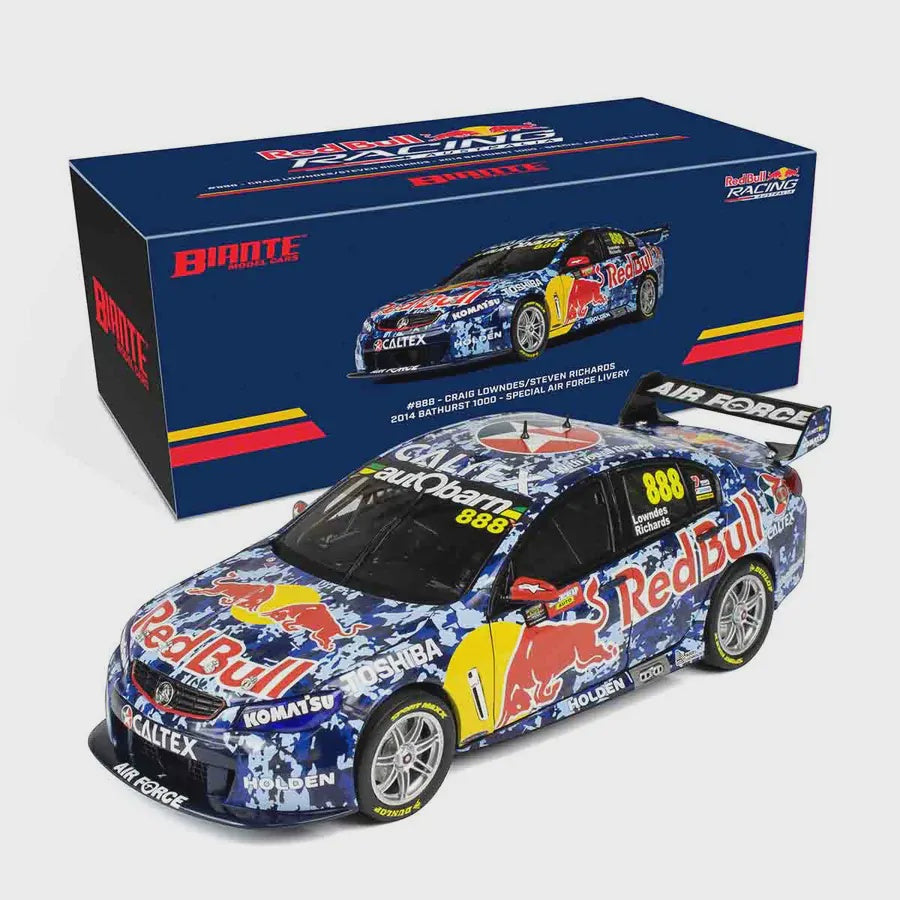 1:18 2014 Bathurst Red Bull Racing Lowndes Richards RAAF Livery