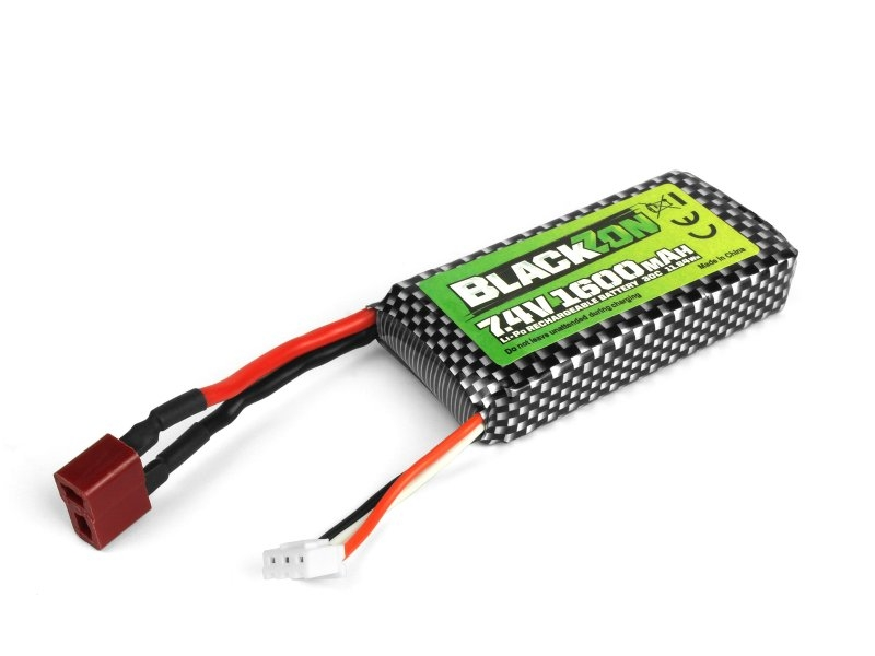 Blackzon Battery Pack LiPo 7.4V, 1600mAh