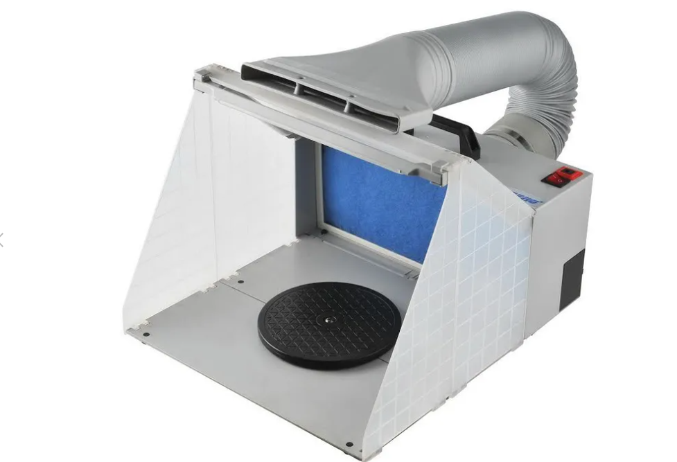 AIRBRUSH SPRAY BOOTH WITH LIGHTS AND EXHAUST Small
