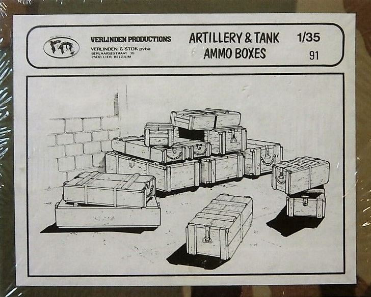 VP 1:35 Artillery & Tank Ammo Boxes Resin Set