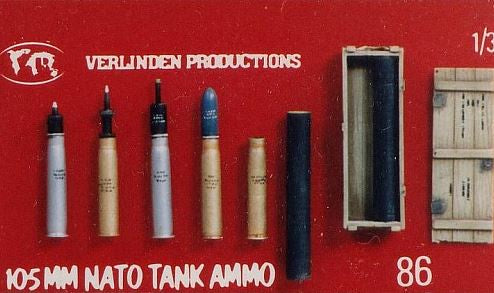 VP 1:35 105mm NATO Tank Ammo Resin Set