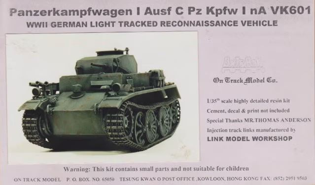 On Track 1:35 Resin Panzer I Ausf C nA VK601