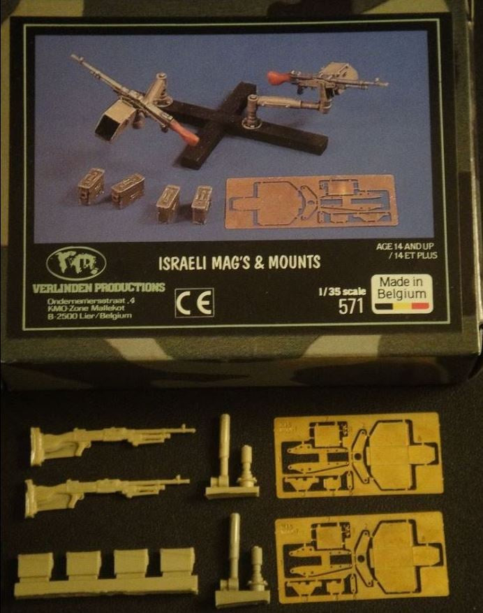 VP 1:35 Israeli Mag's & Mounts Resin Set