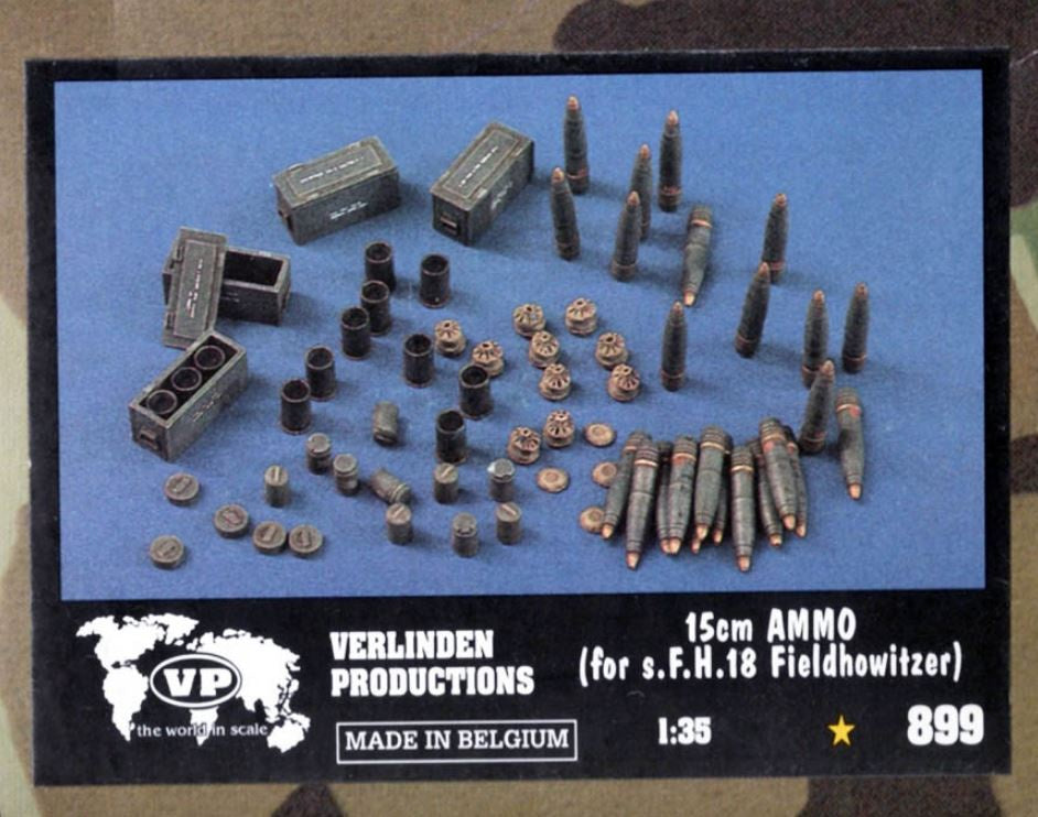 VP 1:35 15cm Ammo for s.F.H.18 Fieldhowitzer Resin Set