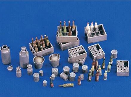 VP 1:35 Bottles, Grates & Cans Resin Set