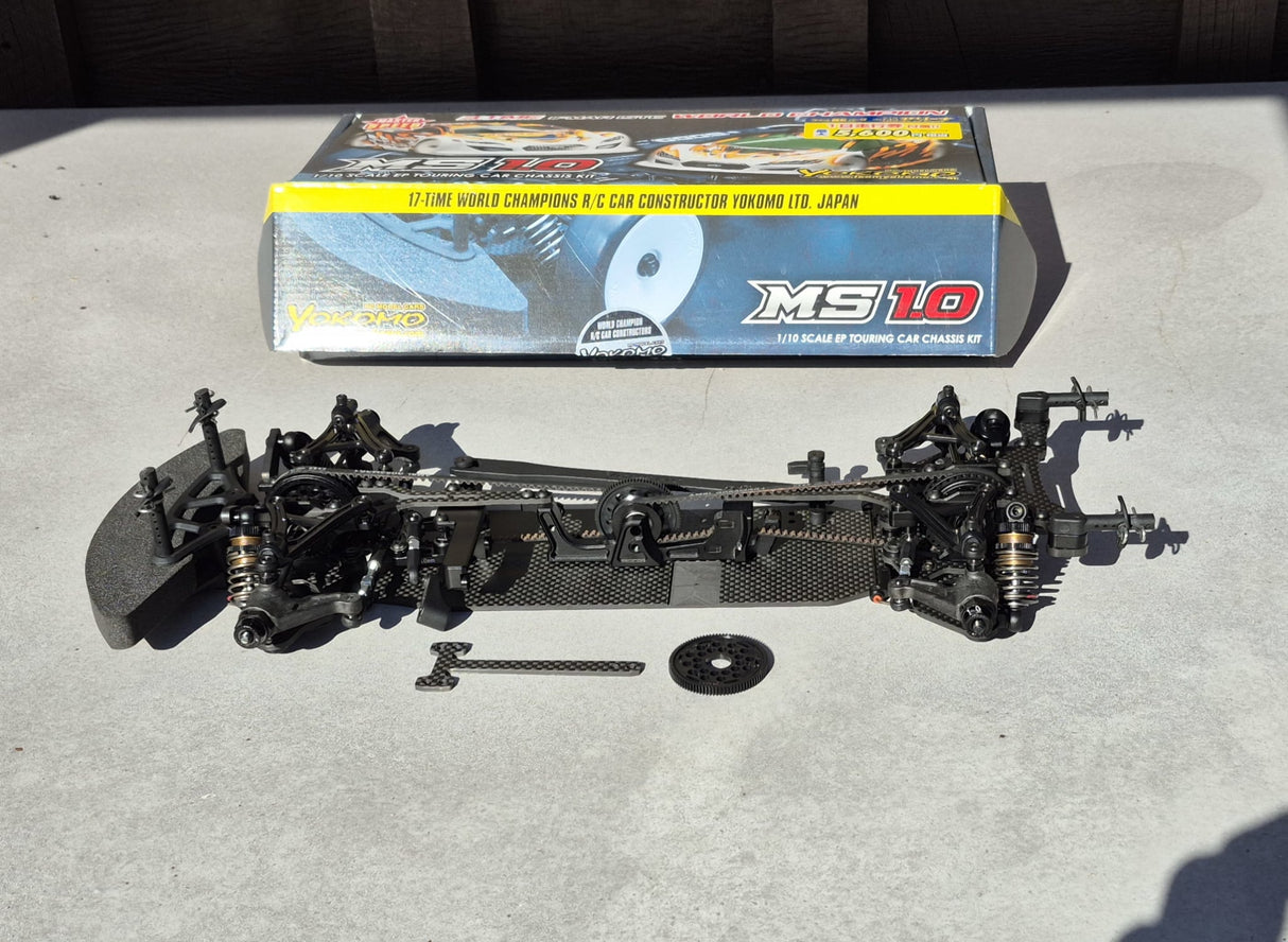 USED YOKOMO 1/10 COMPETITION EP TOURING CAR KIT MASTER SPEED MS1.0 GRAPHITE