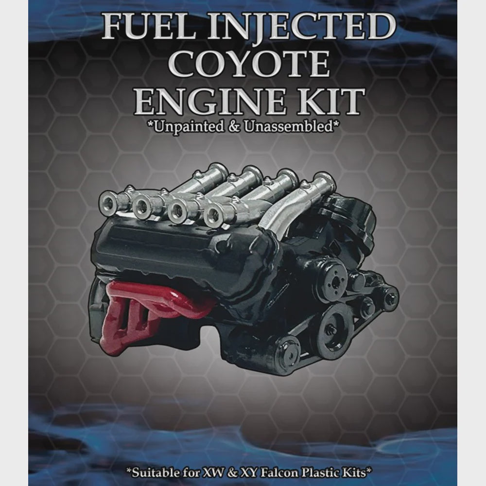 DDA 1:24 Ford XW/XY Fuel Injected Coyote Engine Plastic Kit Accessory Pack