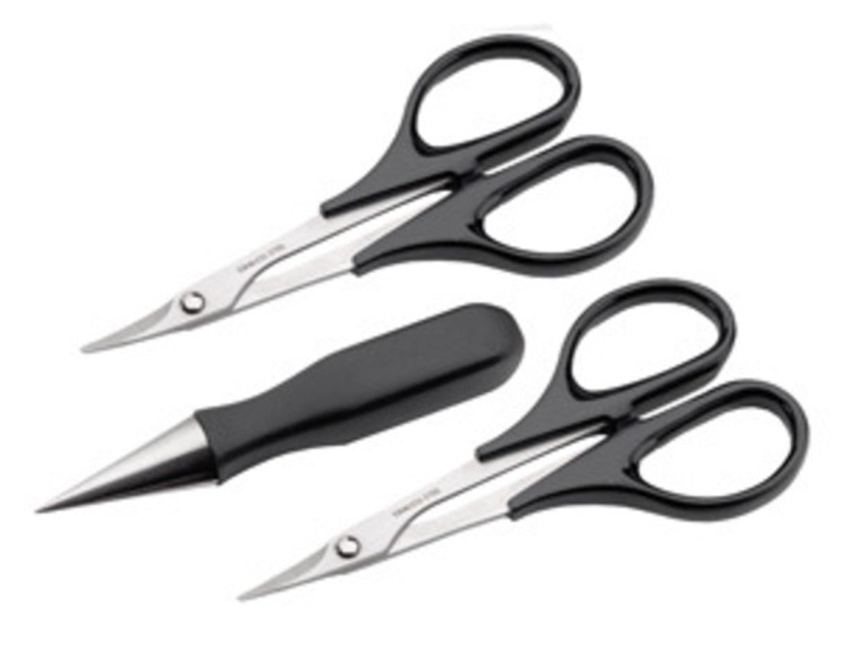 DUBRO 3 PCE BODY REAMER, STRAIGHT & CURVED SCISSORS SET