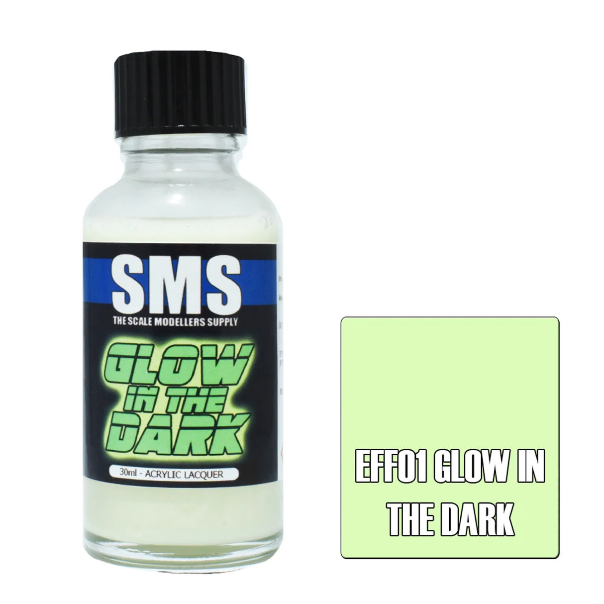 SMS #EF01 Effects Glow in the Dark Acrylic Lacquer 30ml