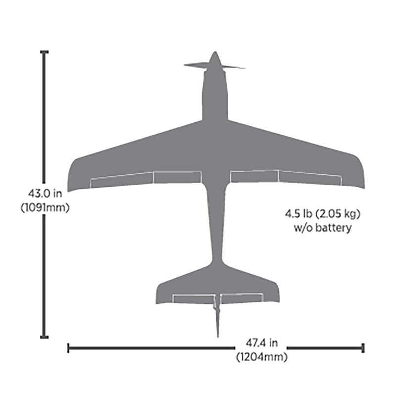 PRE ORDER V1200 1.2m BNF Basic with AS3X+ and SAFE Select by Eflite
