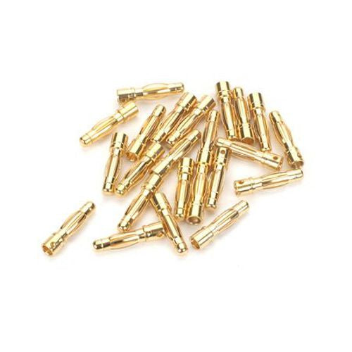 E-Flite 4mm Male Gold Bullet Connectors (30 pcs)