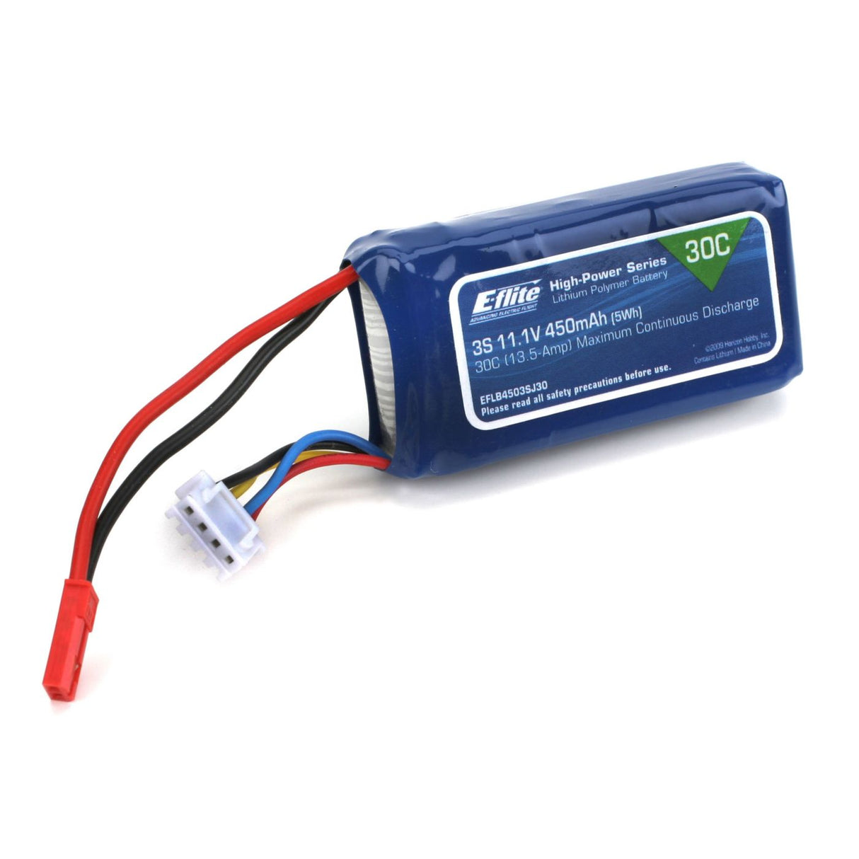 E-Flite 450mAh 3S 11.1V 30C LiPo Battery
