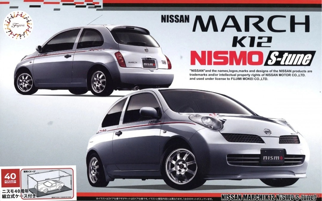 Fujimi 1:24 Nissan March K12 NISMO S-Tune 40th Ann. w/Case