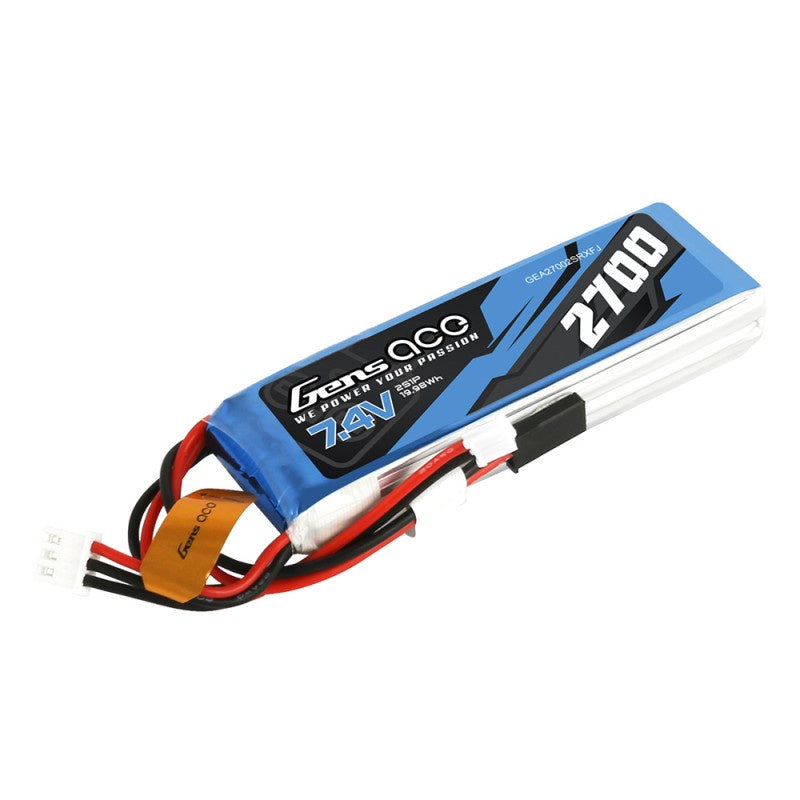 Gens ace 2700mAh 7.4V 2S Lipo Transmitter Battery Pack