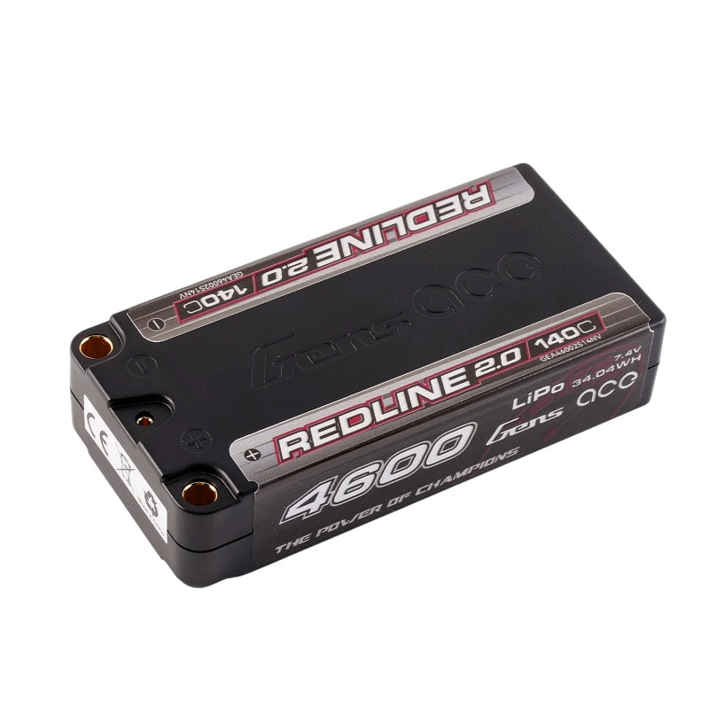 Gens Ace Redline 2.0 4600mAh 2S 140C 7.4V HardCase