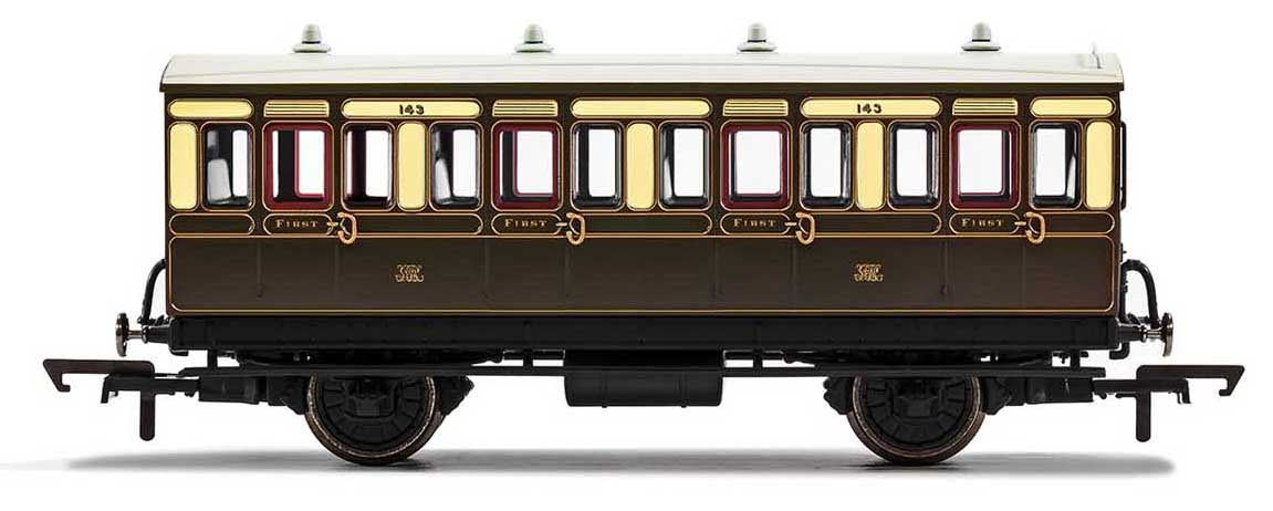 Hornby GWR 4 Wheel 1st Class Coach 143