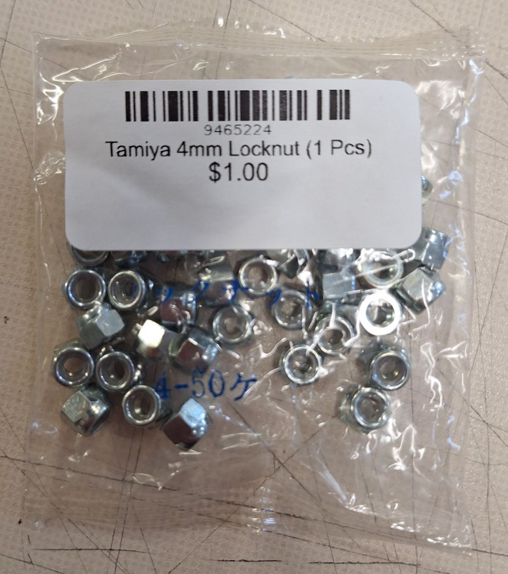 Tamiya 4mm Locknut (1 Pcs)