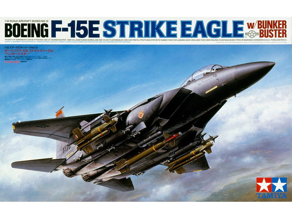 Tamiya 1:32 McDonald Douglas F-15E Strike Eagle Bunker Buster