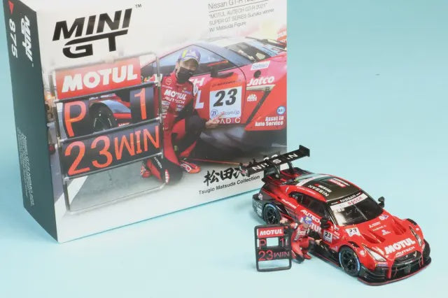 MiniGT 1:64 Nissan GT-R Nismo #23 Motul Autech 2021 Suzuka Winner