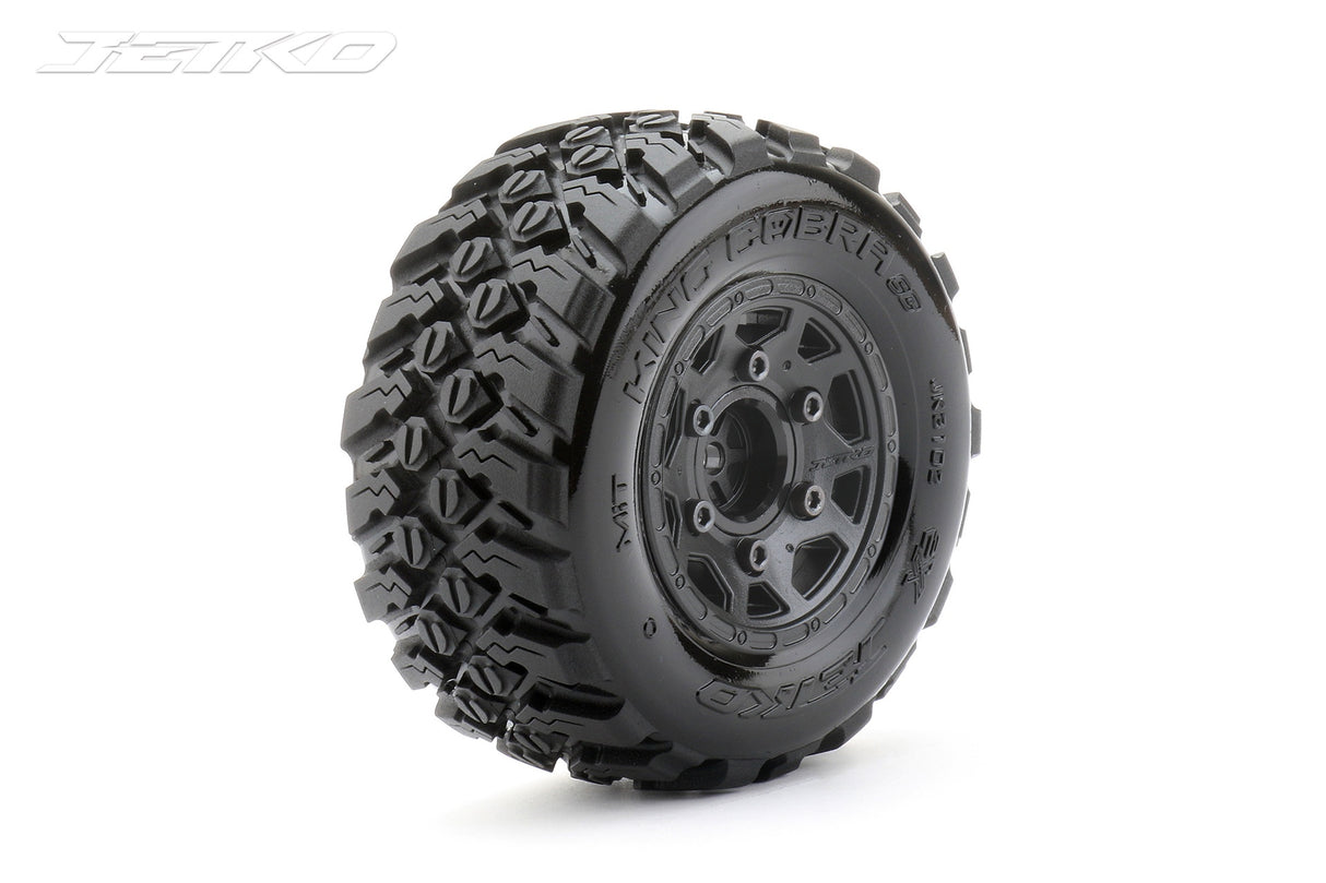 Jetko 1/10 SC 2.2/3.0 EX-KING COBRA/Claw Rim/Black MTD Tires (2)