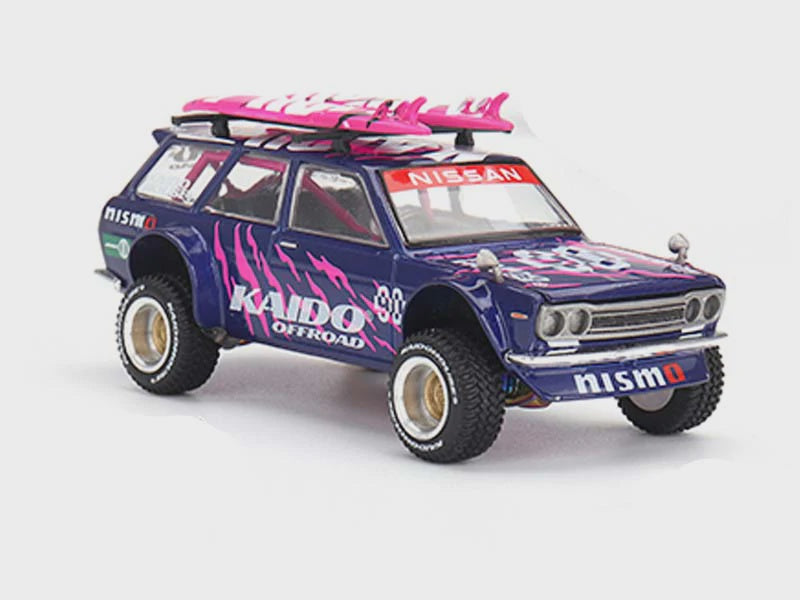 MiniGT 1:64 Kaido House Datsun 510 4x4 Wagon V2 Purple