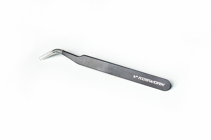 Bent Tweezers 1.5mm Thick Version by Koswork