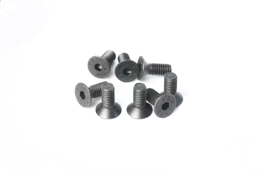 4x10mm Flat Head Hex Hardened Steel Countersunk Screw (w/container) (8)