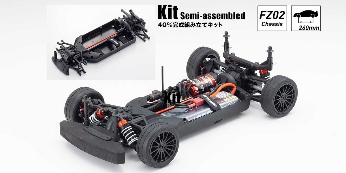 Kyosho EP Kit 4WD Fazer Mk2 Chassis Kit FZ02