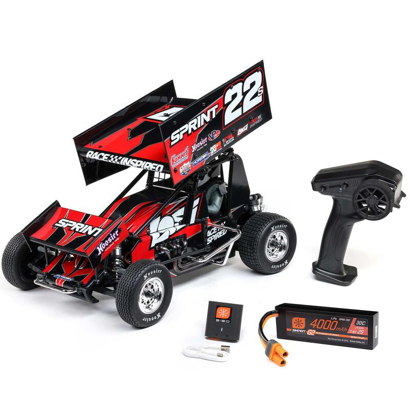 Losi 22S Sprint, RTR with Battery and Charger, Red