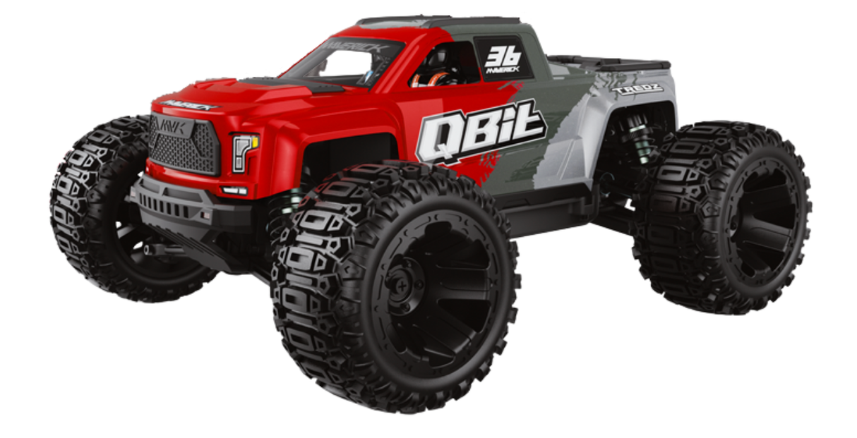 Maverick 1/16 QBit Monster Truck - Red - With Battery & Charger