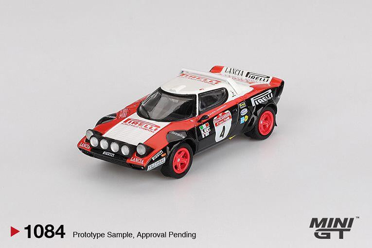 Mini GT 1:64 Lancia Stratos HF #4 1978 Rally San Remo Winner