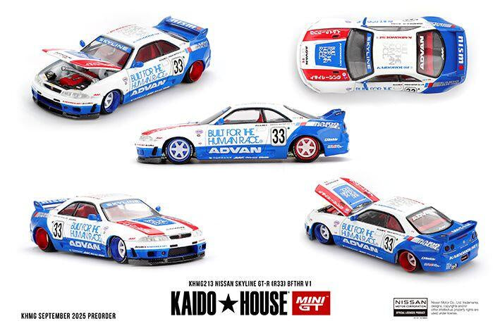 Mini GT 1:64 Nissan Skyline GT-R (R33) BFTHR V1