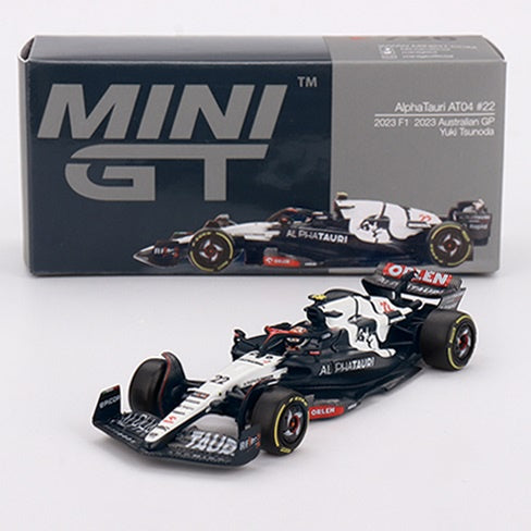 MiniGT 1:64 AlphaTauri AT04 #22 Yuki Tsunoda 2023 F1 2023 Australian GP
