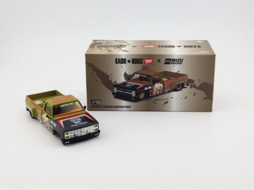 MiniGT 1:64 Chevrolet Silverado Sumatran Rhino Kaido House + MIZU