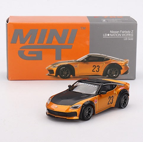 MiniGT 1:64 Nissan Z LB Nation Works LB Gold