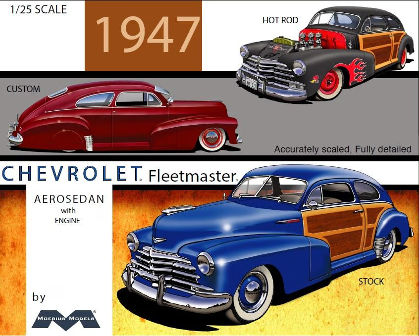 Moebius Models 1/25 1947 Chevrolet Fleetmaster Aerosedan