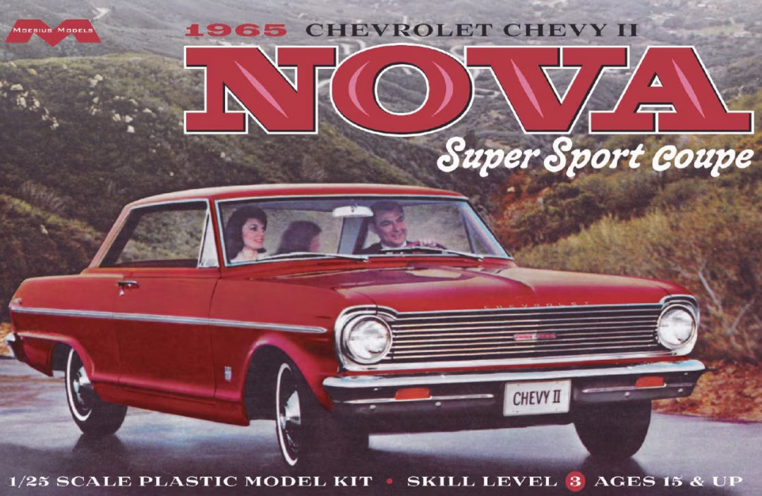 Moebius Models 1/25 1965 Chevrolet Chevy II Nova Super Sport Coupe