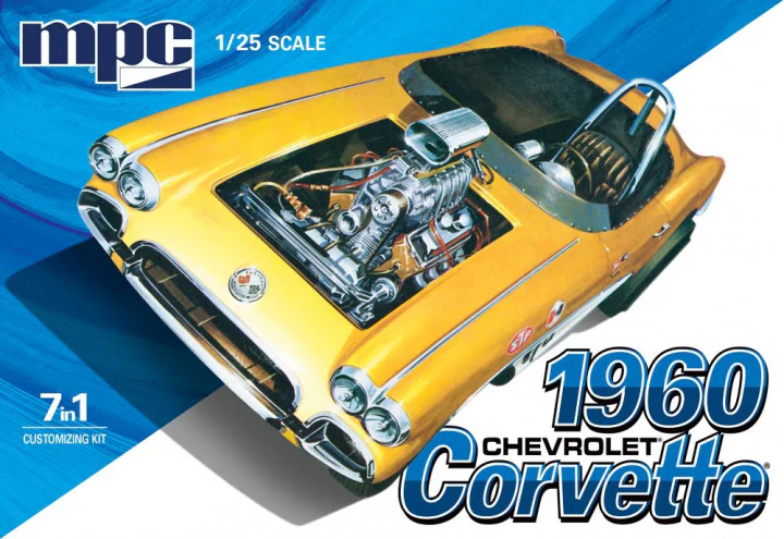 MPC 1/25 1960 Chevrolet Corvette 7 in 1