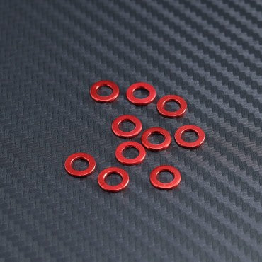 4.5x8x1mm RED Steering Knuckle Shim (10pcs)
