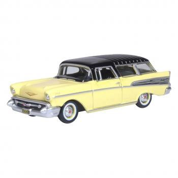 Oxford 1/87 1957 Chevrolet Nomad Cream/Black