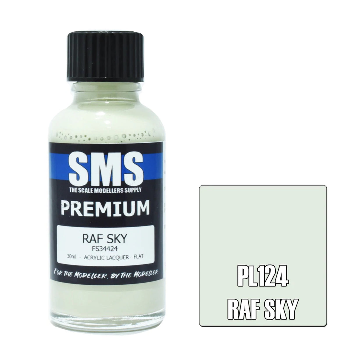 SMS #PL124 Premium RAF Sky Blue Acrylic Lacquer 30mL