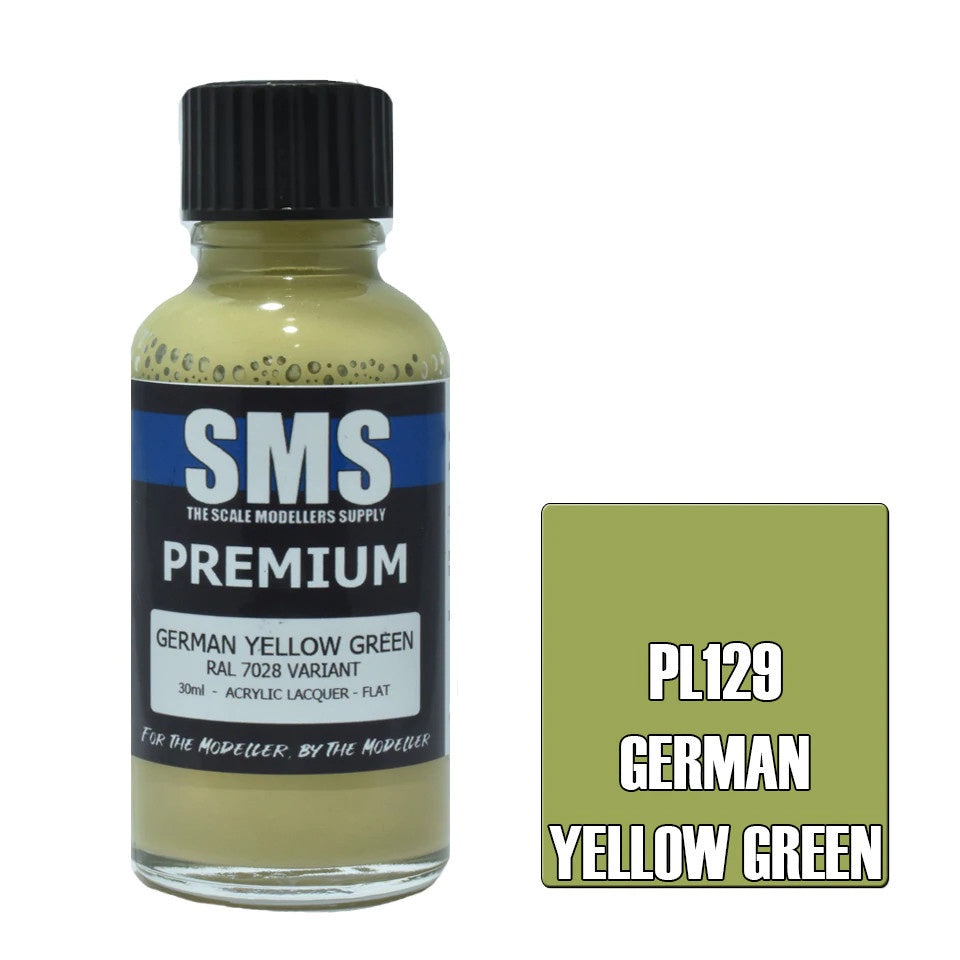 SMS #PL129 Premium German Yellow Green Acrylic Lacquer 30mL