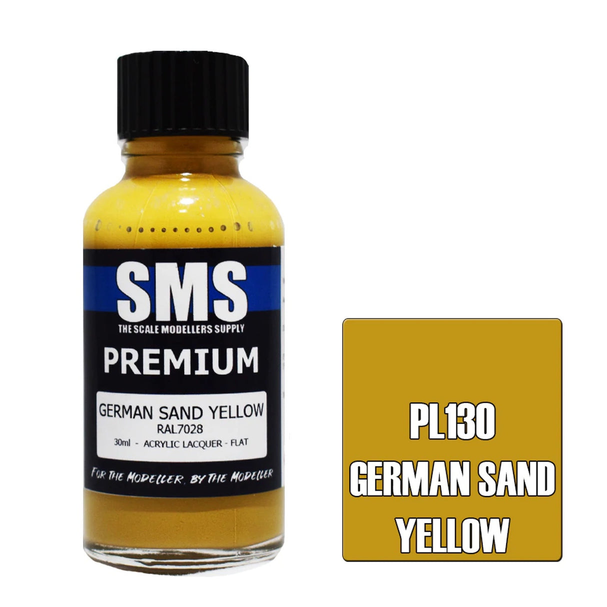 SMS #PL130 Premium German Sand Yellow Acrylic Lacquer 30mL (Late War)