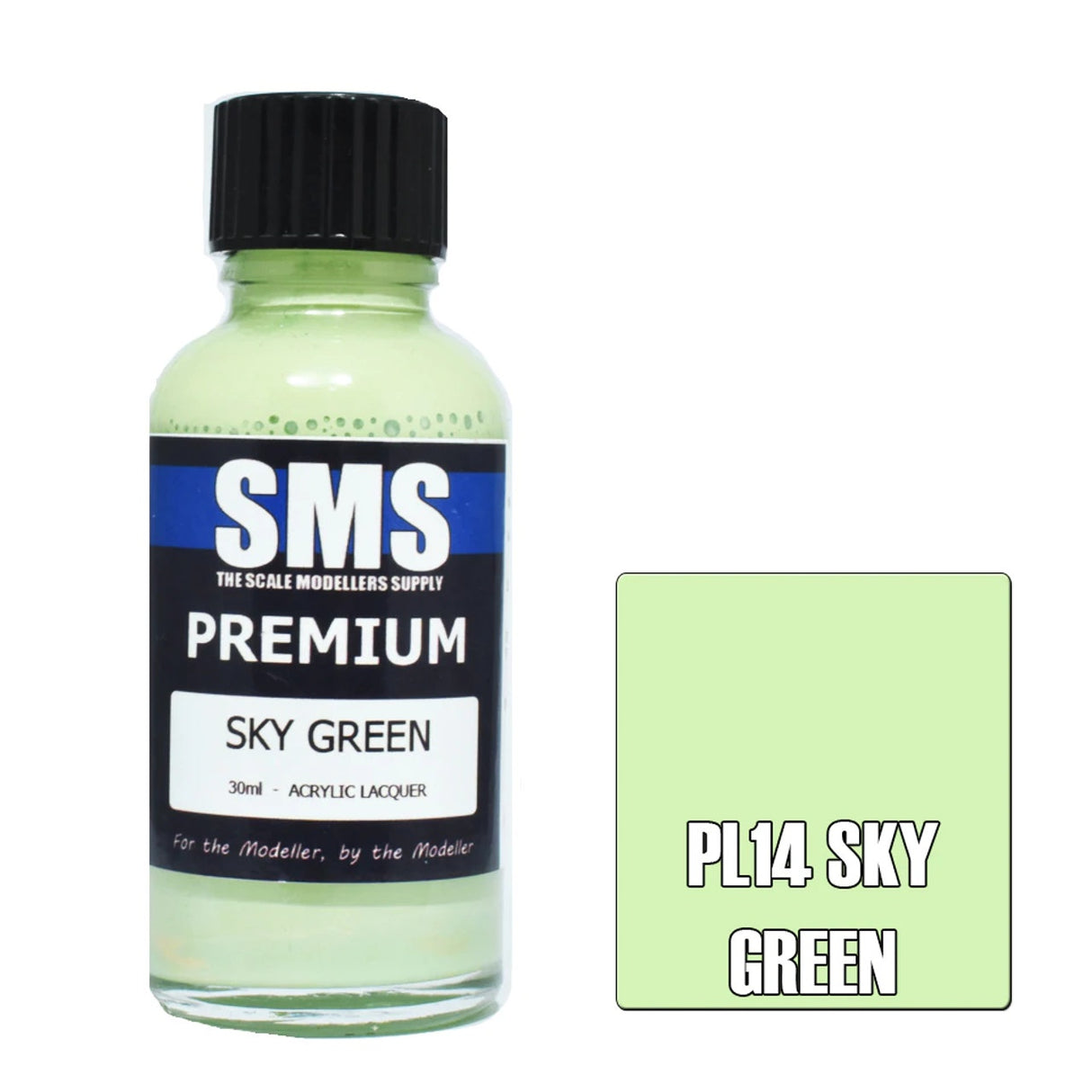 SMS #PL14 Premium Sky Green Acrylic Lacquer 30mL