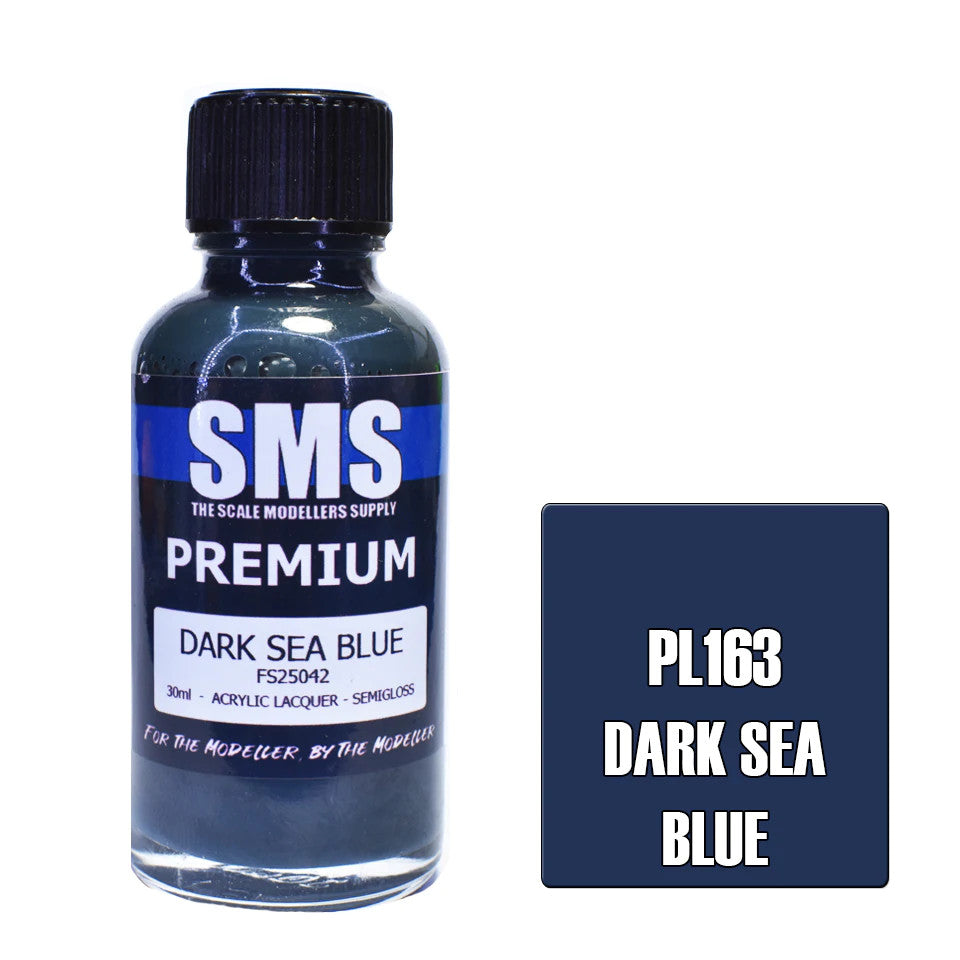 SMS #PL163 Premium Dark Sea Blue Acrylic Lacquer 30mL