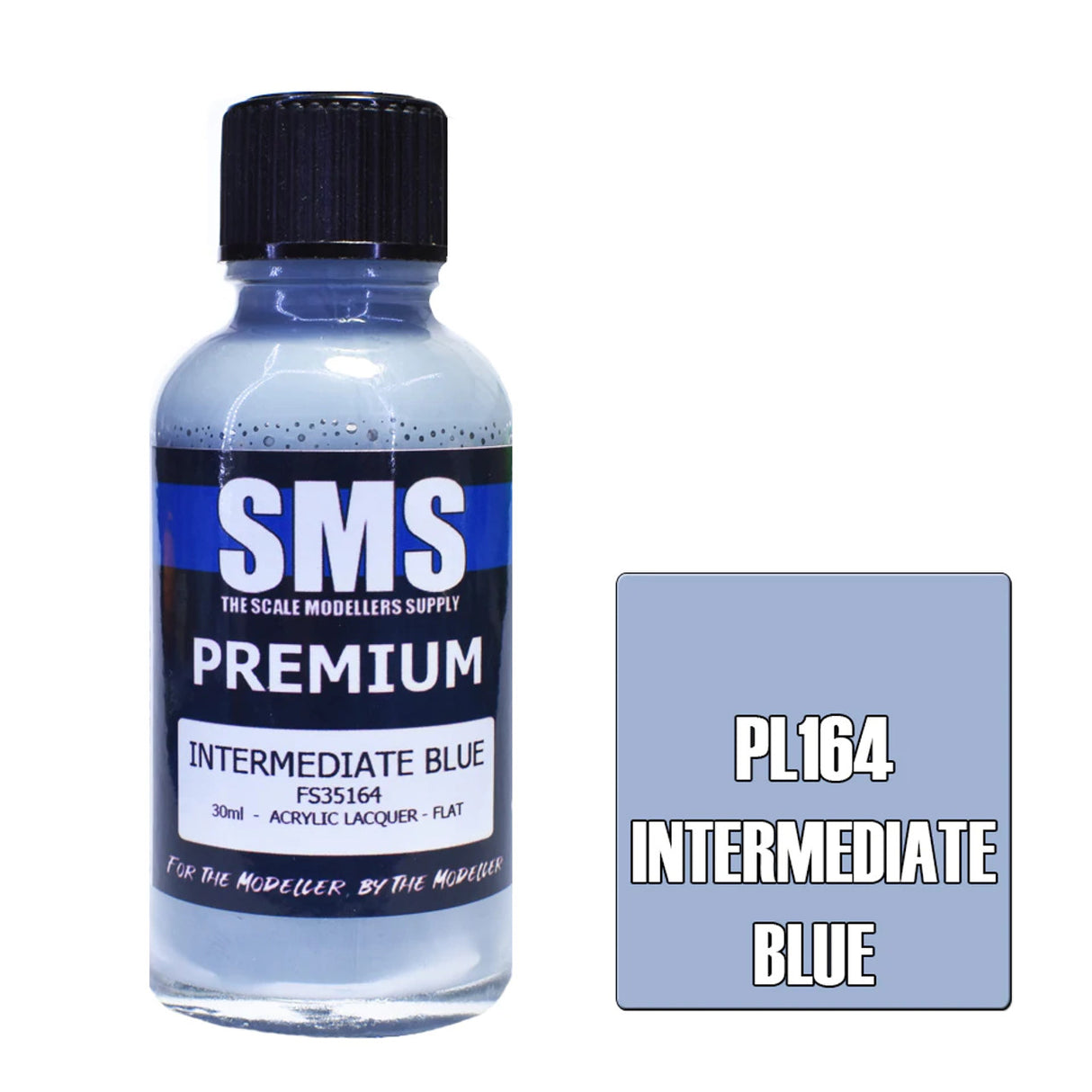 SMS #PL164 Premium Intermediate Blue Acrylic Lacquer 30mL