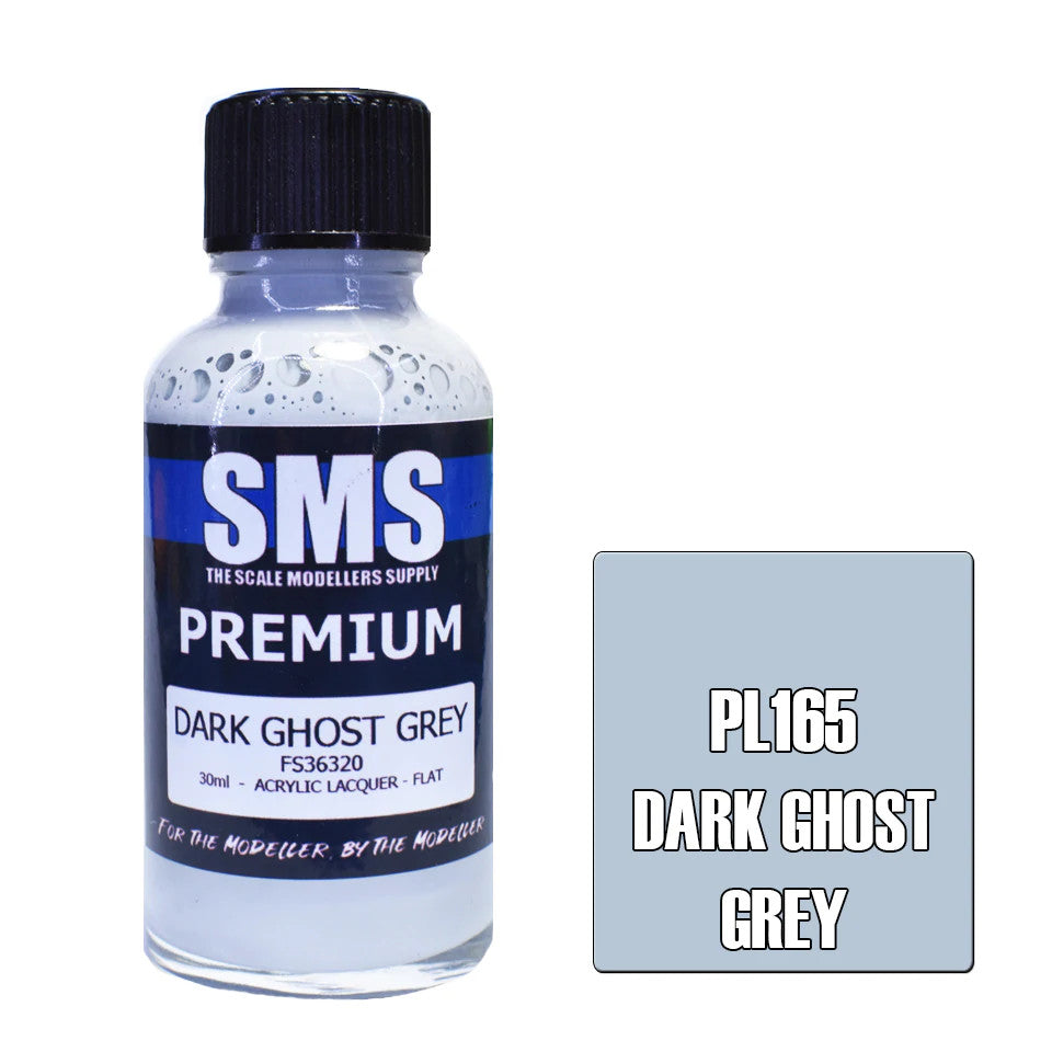 SMS #PL165 Premium Dark Ghost Grey Acrylic Lacquer 30mL