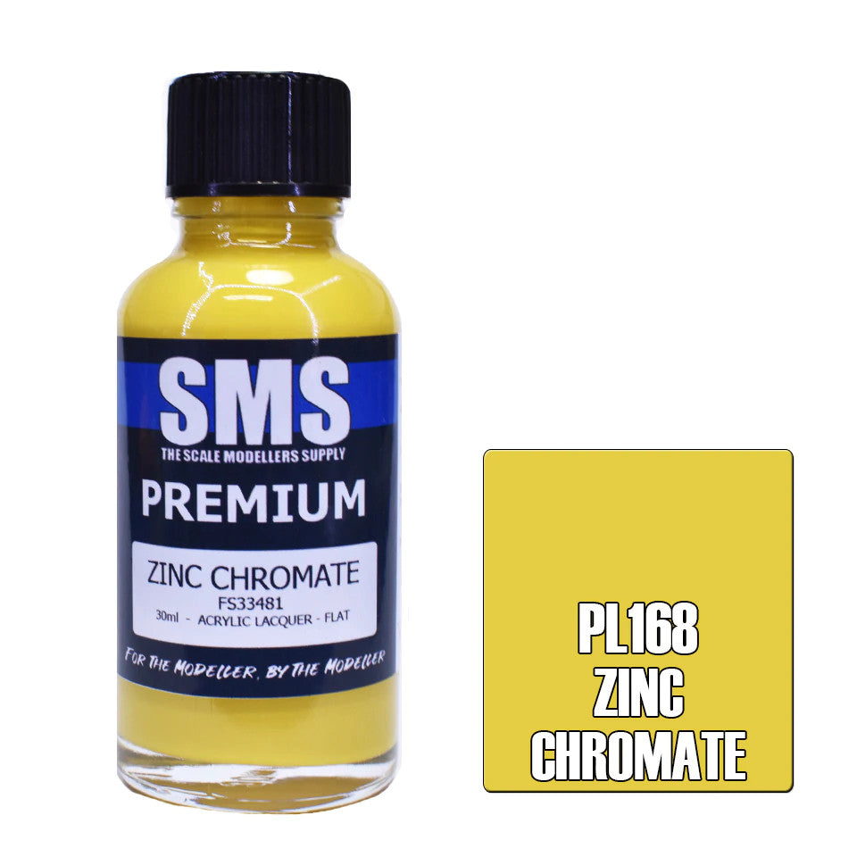SMS #PL168 Premium Zinc Chromate Acrylic Lacquer 30mL